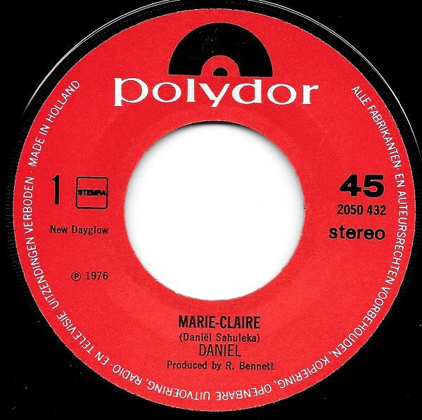 Daniel Sahuleka : Marie-Claire (7", Single)