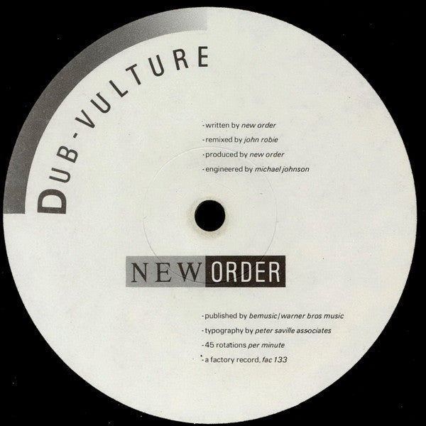 New Order : Sub-Culture (12", Single)