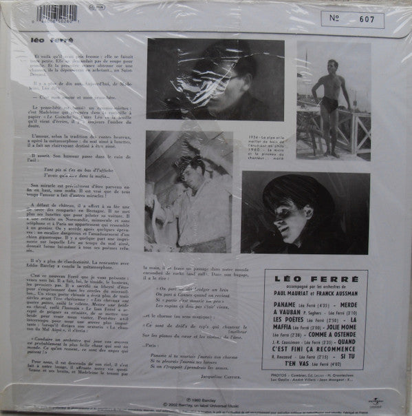 Léo Ferré : Léo Ferré (10", Album, Ltd, Num, RE, RM)
