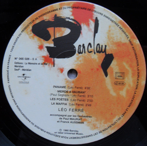 Léo Ferré : Léo Ferré (10", Album, Ltd, Num, RE, RM)