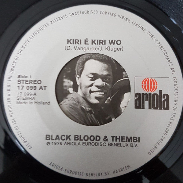 Black Blood (2) & Thembi : Kiri É Kiri Wo (7", Single)
