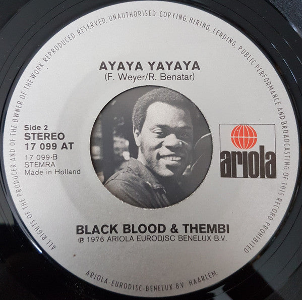 Black Blood (2) & Thembi : Kiri É Kiri Wo (7", Single)