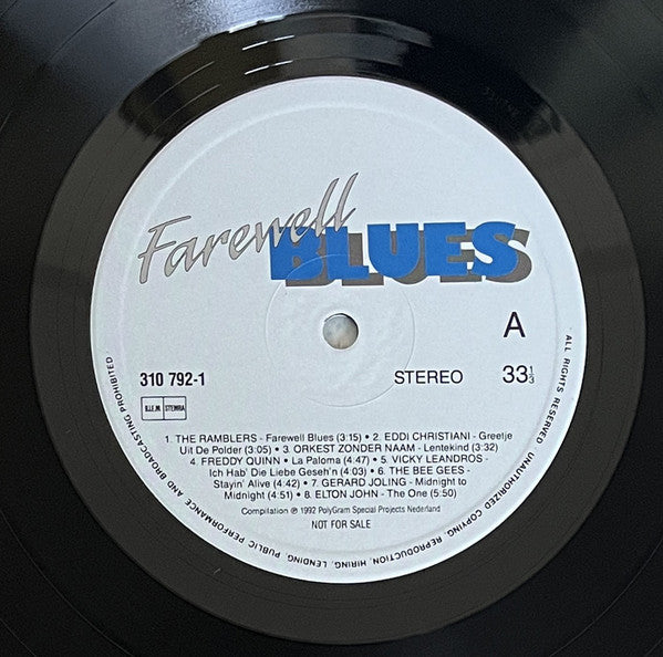 Various : Farewell Blues (LP, Comp, Promo)