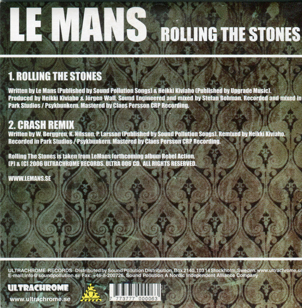Le Mans (2) : Rolling The Stones (CD, Single)