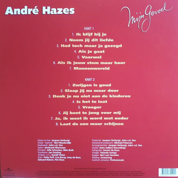 André Hazes : Mijn Gevoel (LP, RE, yel)