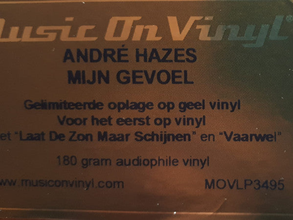 André Hazes : Mijn Gevoel (LP, RE, yel)