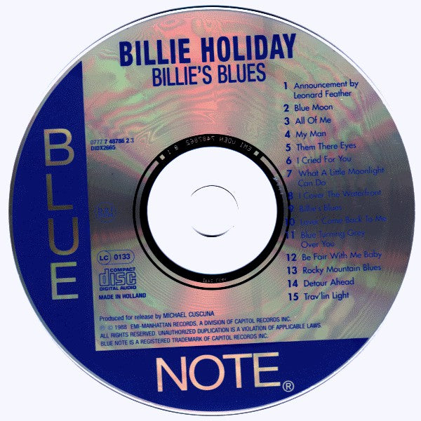 Billie Holiday : Billie's Blues (CD, Comp)