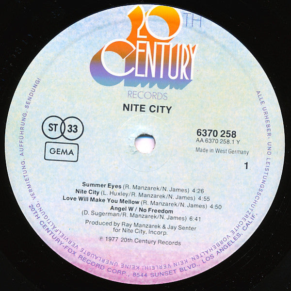Nite City : Nite City (LP, Album)