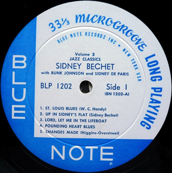 Sidney Bechet : Jazz Classics Volume 2 (LP, Mono)