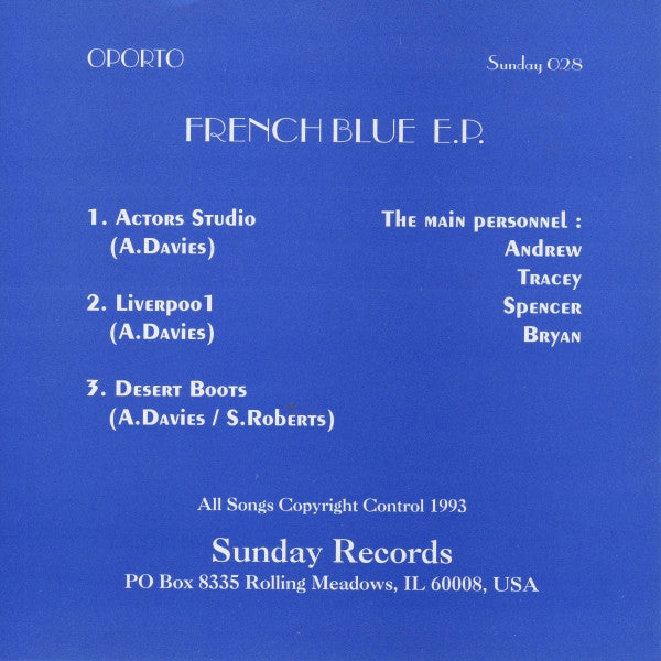 Oporto : French Blue E.P. (7", EP)