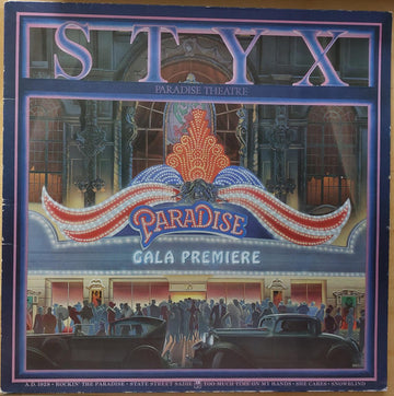 Styx : Paradise Theatre (LP, Album, Etch, M/Print, Gat)