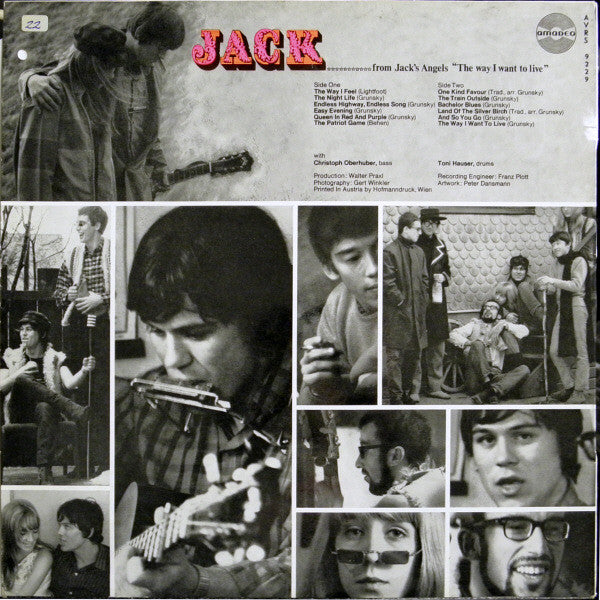 Jack Grunsky : "The Way I Want To Live" (LP, Album)