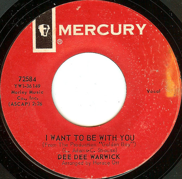 Dee Dee Warwick : I Want To Be With You / Lover's Chant (7")