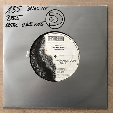 Basic Inc. : No More Worry (12", Promo, Sti)