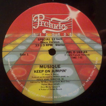 Musique : Keep On Jumpin' / In The Bush (12")