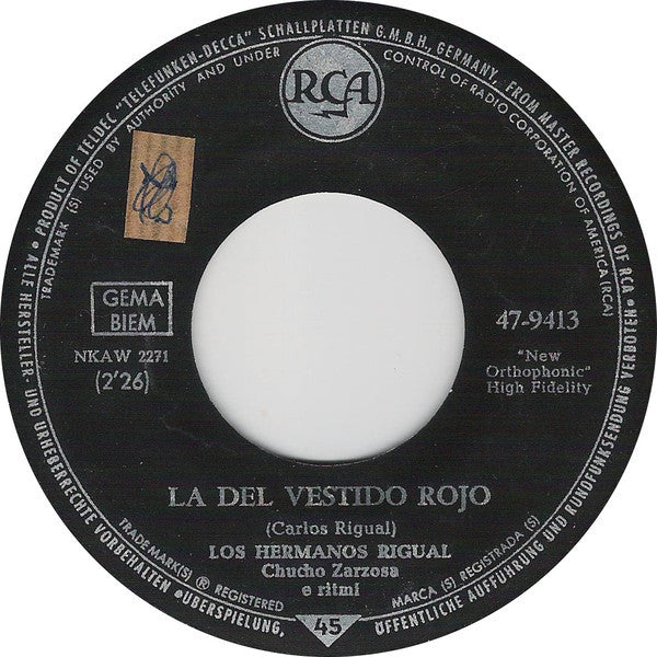 Los Hermanos Rigual : Cuando Calienta El Sol (7", Single)