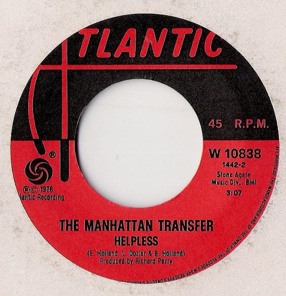 The Manhattan Transfer : Chanson D'Amour / Helpless (7")