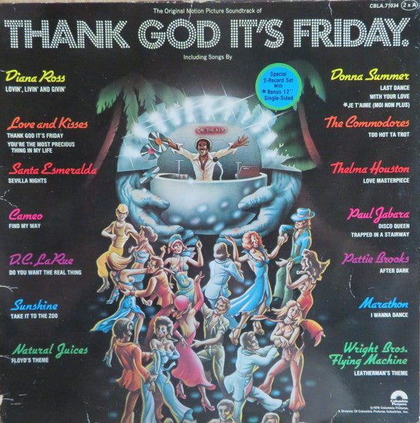 Various : Thank God It's Friday (The Original Motion Picture Soundtrack) (2xLP, Comp + 12", S/Sided)