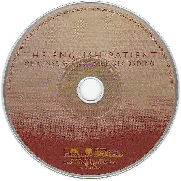 Gabriel Yared, The Academy Of St. Martin-in-the-Fields : The English Patient (Original Soundtrack Recording) (CD, Album)