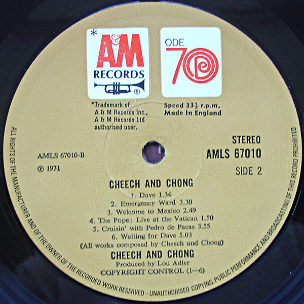 Cheech And Chong* : Cheech And Chong (LP, Album)