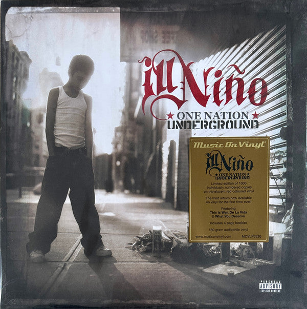 Ill Niño : One Nation Underground (LP, Album, Ltd, Num, RE, Red)