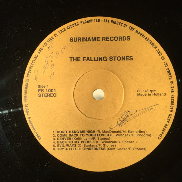 The Falling Stones* : The Falling Stones (LP, Album, ora)
