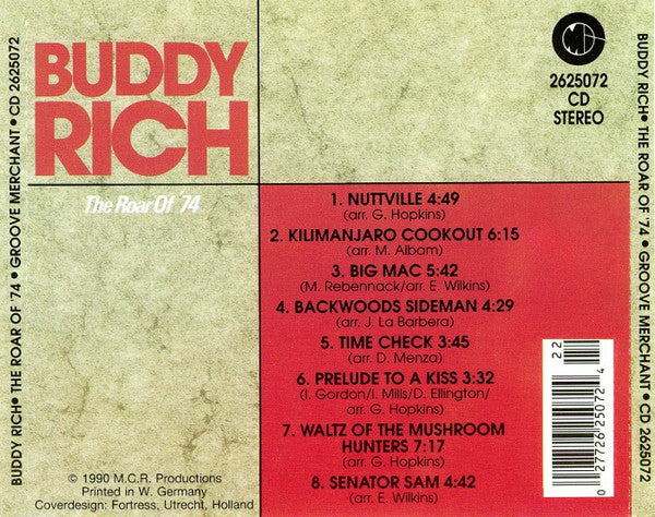 Buddy Rich : The Roar Of '74 (CD, Album)