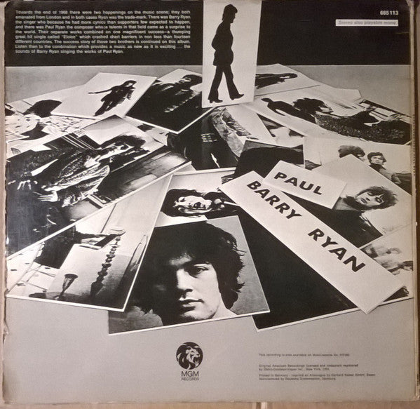 Barry Ryan : Barry Ryan Sings Paul Ryan (LP, Album, Gat)