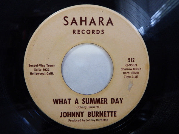 Johnny Burnette : What A Summer Day (7", Single)