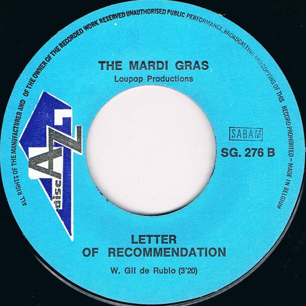 Mardi Gras : Too Busy Thinking 'Bout My Baby (7")