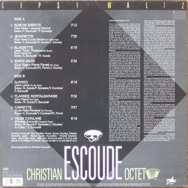 Christian Escoude Octet : Gipsy Waltz (LP, Album)