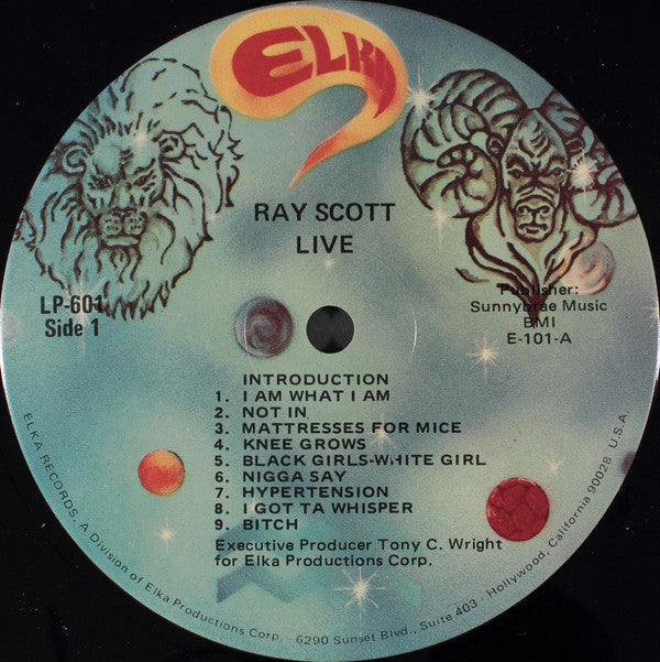 Ray Scott (5) : Live! (LP, Album)