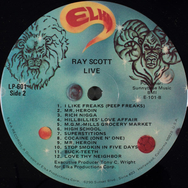 Ray Scott (5) : Live! (LP, Album)