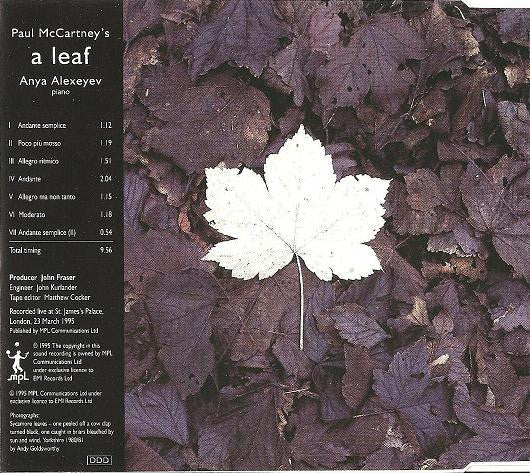 Anya Alexeyev : Paul McCartney's A Leaf (CD, Single)