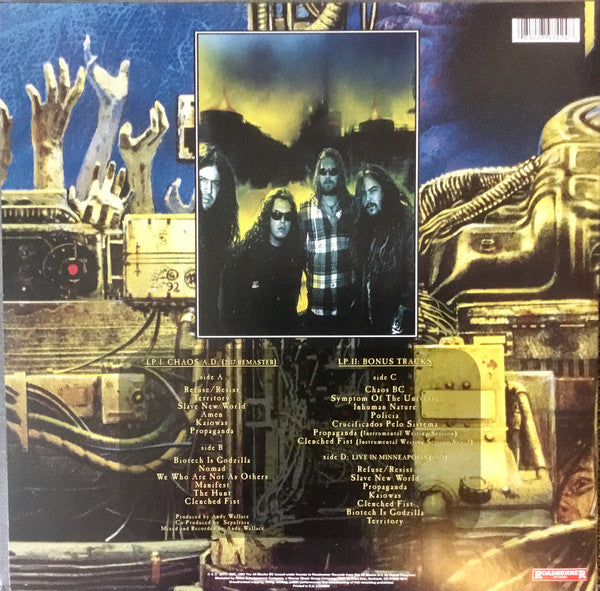 Sepultura : Chaos A.D. (LP, Album, RM + LP, Comp + RE, RP, Gat)