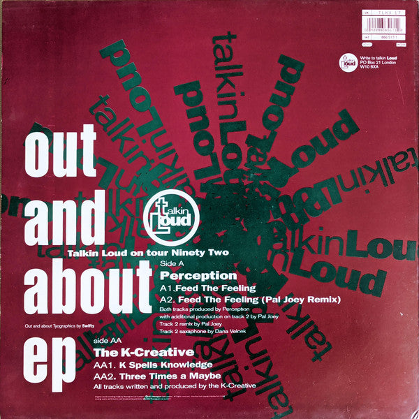 The K-Creative And Perception : Out And About EP (12", EP)