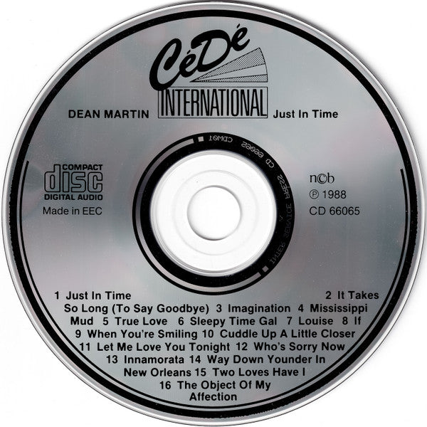 Dean Martin : Just In Time (CD, Comp)