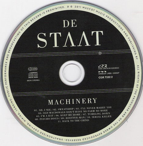 De Staat : Machinery (CD, Album)