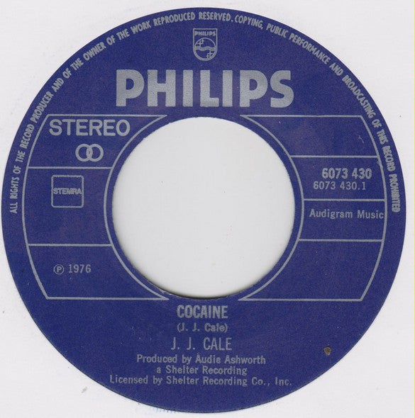 J.J. Cale : Cocaine (7", Single)