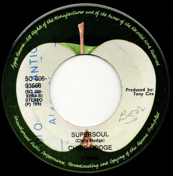 Chris Hodge (2) : We're On Our Way (7", Single, Lar)