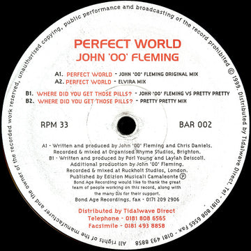 John '00' Fleming : Perfect World (12")