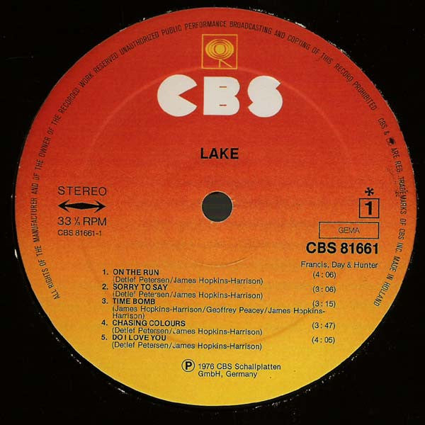 Lake (2) : Lake (LP, Album, 2nd)