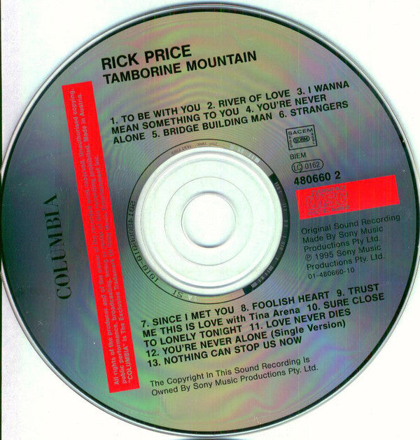 Rick Price : Tamborine Mountain (CD, Album)
