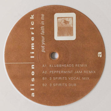 Alison Limerick : Put Your Faith In Me (12", Whi)