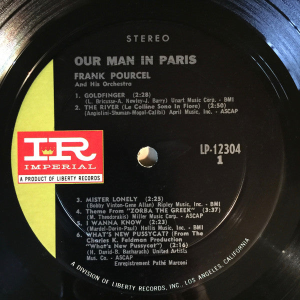 Franck Pourcel Et Son Grand Orchestre : Our Man In Paris (LP, Album)