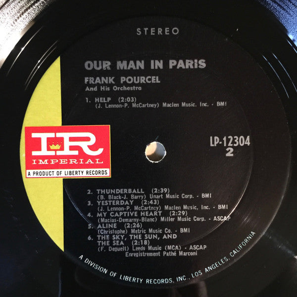 Franck Pourcel Et Son Grand Orchestre : Our Man In Paris (LP, Album)
