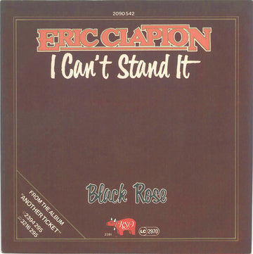 Eric Clapton : I Can't Stand It (7", Single)
