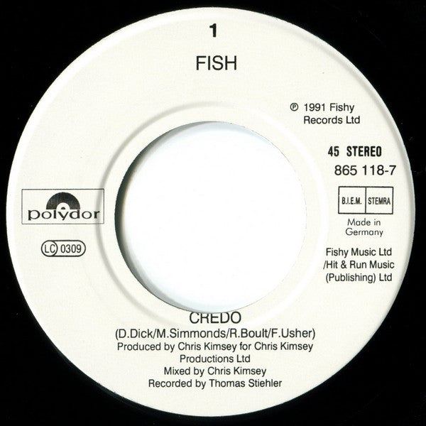 Fish : Credo (7", Single)