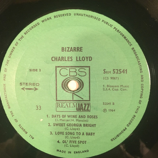 Charles Lloyd : Bizarre (LP, Album)
