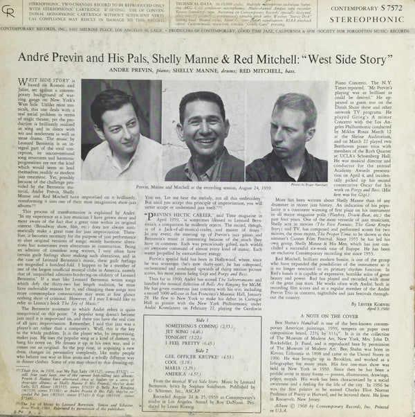 André Previn And His Pals* : West Side Story (LP, Album)